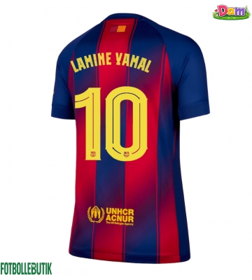 Barcelona Lamine Yamal #10 Hemmatröja Kvinnor 2025-26 Kortärmad